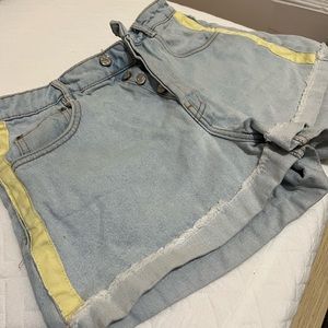 Zara high waisted denim shorts